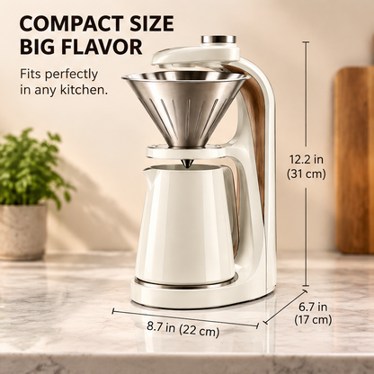 🔥 THYORIOM® Thermal Drip Coffee Maker – Stainless Steel Insulated Carafe