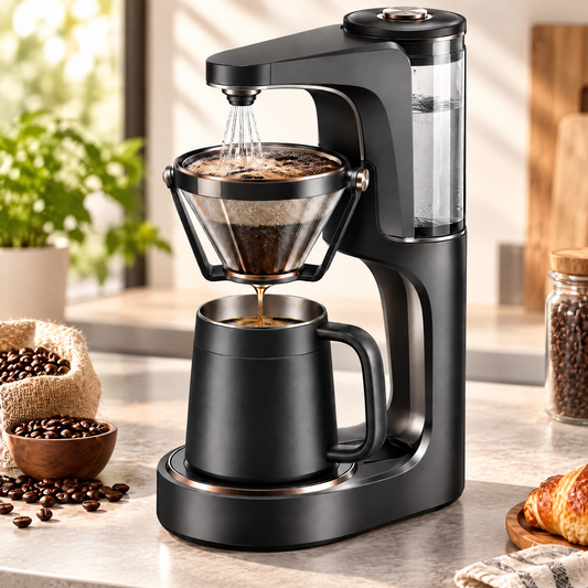 ⏳ THYORIOM® Electric Showerhead Drip Coffee Maker – 1.2L