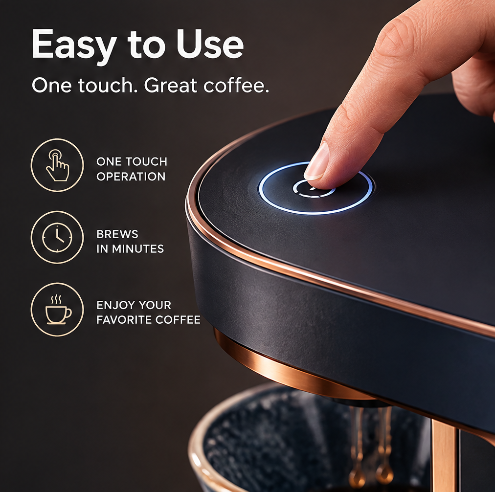 🎊 THYORIOM® One-Touch Precision Drip Coffee Maker
